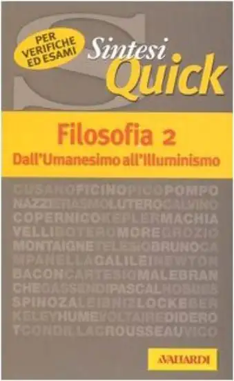 FILOSOFIA 2 - DALL`UMANESIMO ALL`ILLUMINISMO