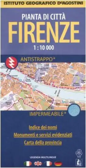 FIRENZE - PIANTA DI CITTA` ANTISTRAPPO IMPERMEABILE