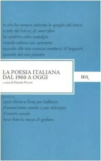 POESIA ITALIANA DAL 1960 A OGGI