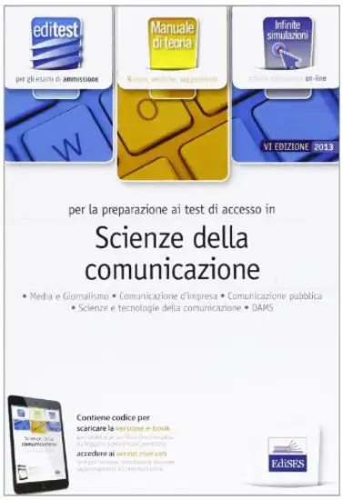 EDITEST 8 TEORIA - SCIENZE DELLA COMUNICAZIONE
