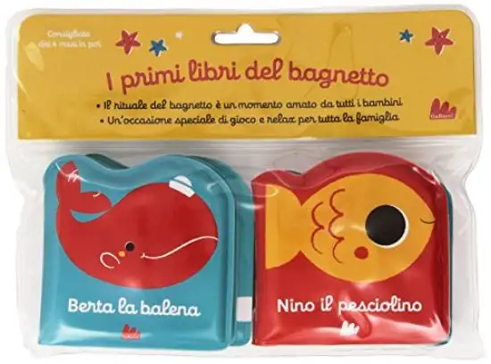 BERTA LA BALENA + NINO IL PESCIOLINO - I PRIMI LIBRI DEL BAGNETTO