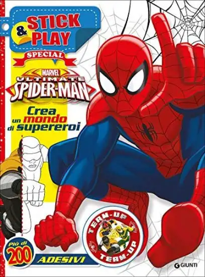 ULTIMATE SPIDER-MAN. CREA UN MONDO DI SUPEREROI. STICK & PLAY SPECIAL. CON ADESIVI