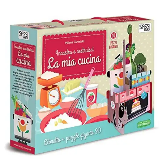 MIA CUCINA. INCASTRA E COSTRUISCI. LIBRO PUZZLE (LA)