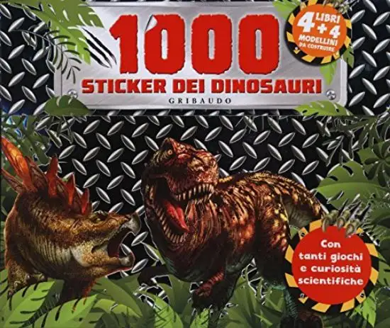 1000 STICKERS DEI DINOSAURI. CON ADESIVI. EDIZ. A COLORI. CON ADESIVI