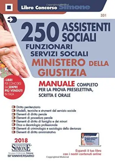 CONCORSO 250 ASSISTENTI SOCIALI - FUNZIONARI SERVIZI SOCIALI MINISTERO DELLA GIUSTIZIA MANUALE