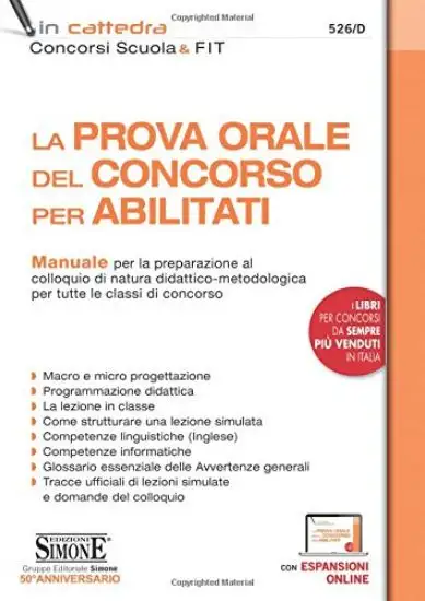 PROVA ORALE DEL CONCORSO PER ABILITATI (LA). MANUALE DI PREPARAZIONE