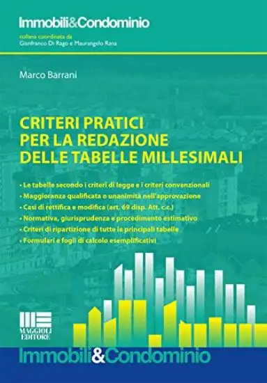 CRITERI PRATICI PER LA REDAZIONE DELLE TABELLE MILLESIMALI