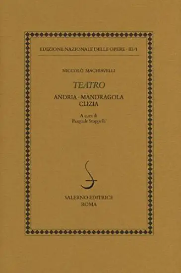 TEATRO: ANDRIA-MANDRAGOLA-CLIZIA