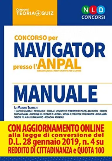 CONCORSO PER NAVIGATOR PRESSO L`ANPAL. MANUALE PER LA PROVA SCRITTA