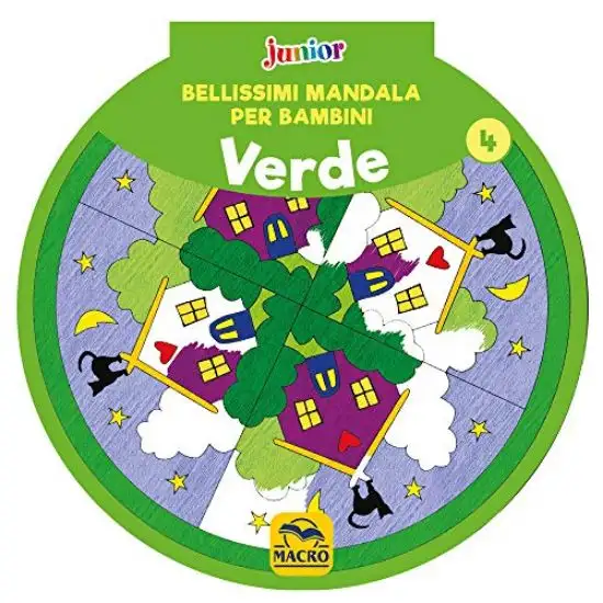 BELLISSIMI MANDALA PER BAMBINI VERDE 4