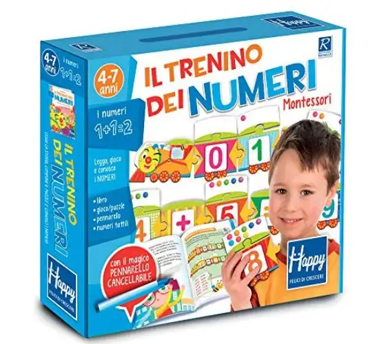 TRENINO DEI NUMERI MONTESSORI. HAPPY. EDIZ. ILLUSTRATA. CON GADGET (IL)