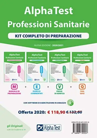 ALPHATEST PROFESSIONI SANITARIE. KIT COMPLETO PER LA PREPARAZIONE (4 VOLUMI)