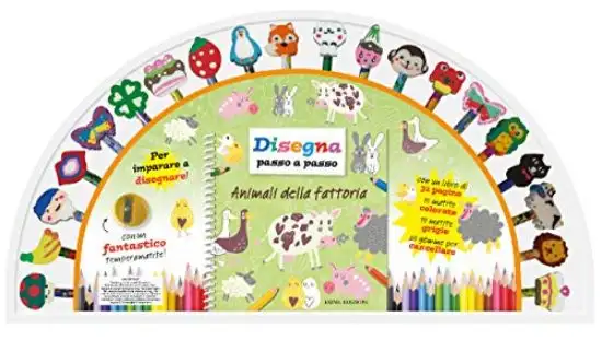 ANIMALI DELLA FATTORIA. DISEGNA PASSO A PASSO. EDIZ. A SPIRALE. CON GADGET