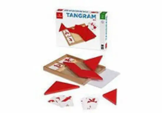 TANGRAM ROSSO CON CARTE - 055755