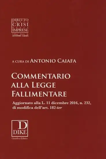 COMMENTARIO ALLA LEGGE FALLIMENTARE