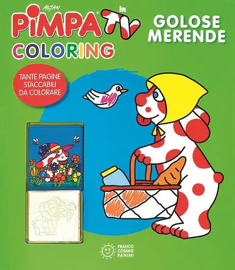 GOLOSE MERENDE. PIMPA IN TV. COLORING. EDIZ. ILLUSTRATA. CON GADGET