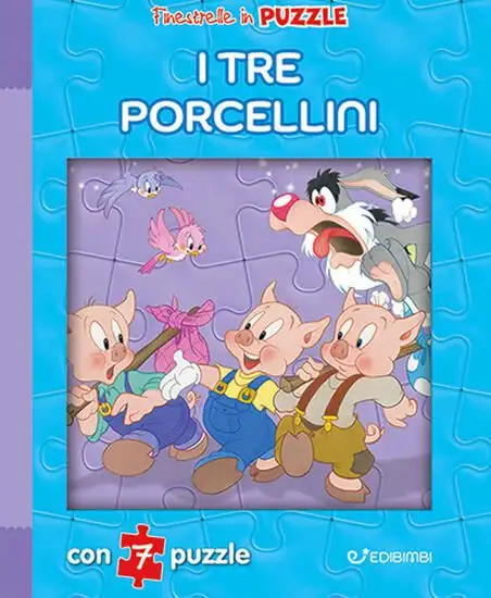 TRE PORCELLINI. FINESTRELLE IN PUZZLE. EDIZ. A COLORI (I)