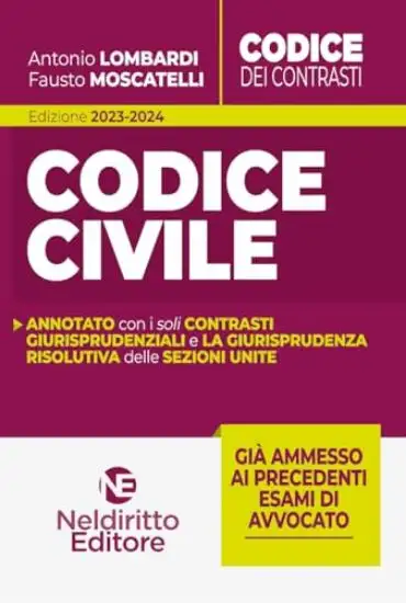CODICE CIVILE CODICE DEI CONTRASTI 2023-2024