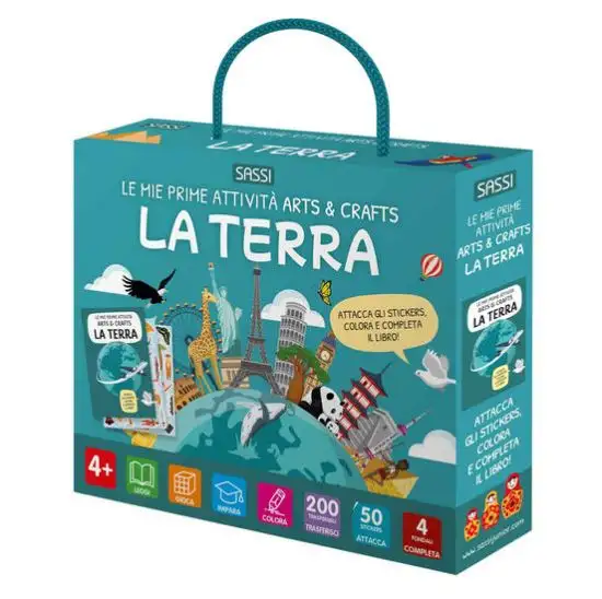 TERRA. LE MIE PRIME ATTIVITA` ARTS & CRAFTS. EDIZ. ILLUSTRATA. CON 50 STICKERS. CON 200 TRAFERIBILI