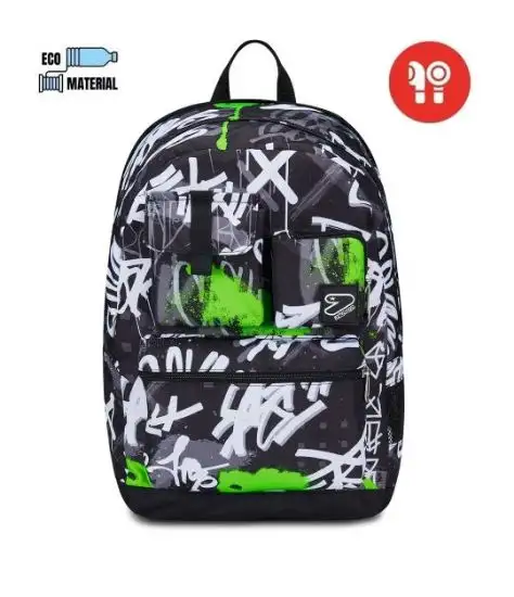 ZAINO SEVEN REVERSIBILE NEW POCKETS CON EARPHONES WIRELESS - THE DOUBLE DROP OVER
