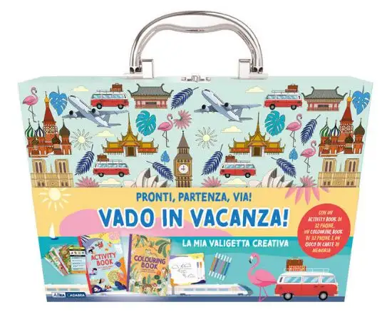 VADO IN VACANZA. LA MIA VALIGETTA CREATIVA. EDIZ. ILLUSTRATA. CON PENNARELLI, MATITE, PENNE GEL....