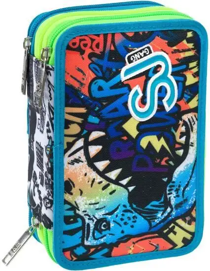 ASTUCCIO 3 ZIP SJ GANG ANIMALI FLIP 3D BOY