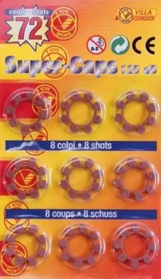 BLISTER 8 COLPI PER PISTOLA GIOCATTOLO
