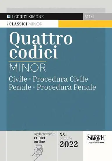 QUATTRO CODICI 2022. EDIZ. MINOR