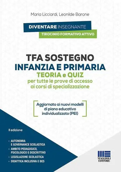 TFA SOSTEGNO INFANZIA E PRIMARIA TEORIA E QUIZ 2021