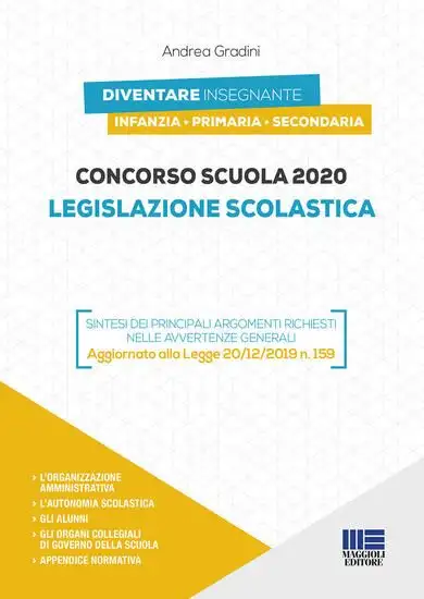 LEGISLAZIONE SCOLASTICA - CONCORSO SCUOLA 2020