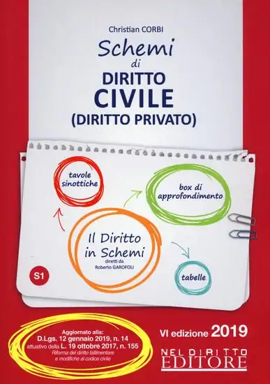 SCHEMI DI DIRITTO CIVILE (DIRITTO PRIVATO) 2019