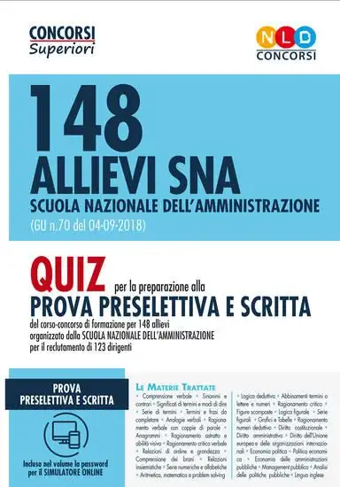 148 SNA FUNZIONARI AMMINISTRATIVI. ESERCIZI