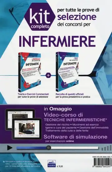 KIT COMPLETO PER TUTTE LE PROVE DI SELEZIONE DEI CONCORSI PER INFERMIERE