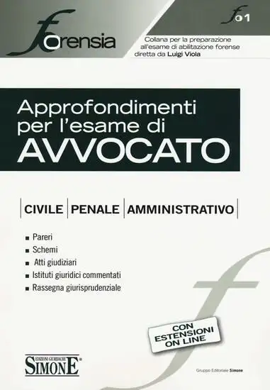 APPROFONDIMENTI PER L'ESAME DI AVVOCATO