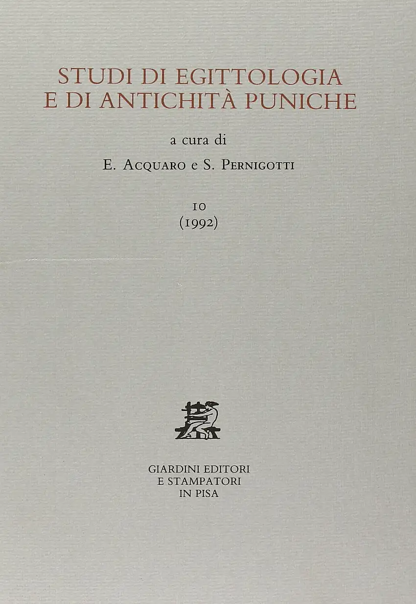 Rassegna di numismatica punica (1986 - 1988); monete puniche: mercato antiquario (1986 - 1988)