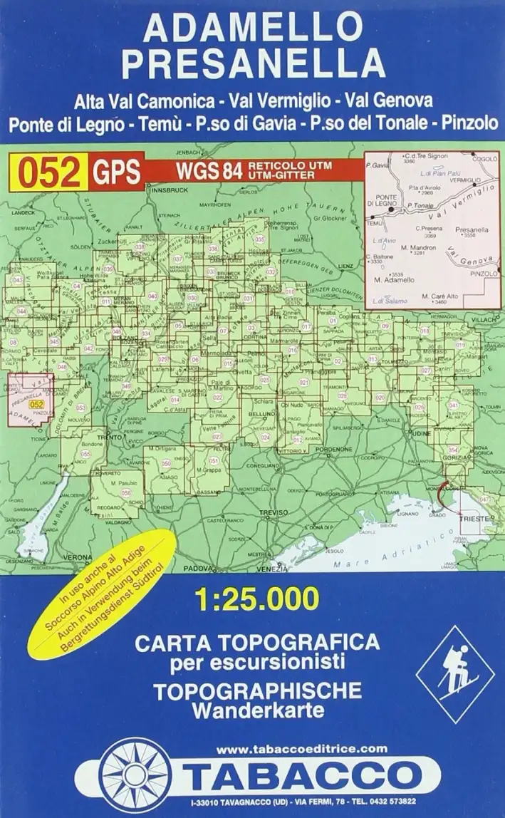 Adamello, Presanella 1:25.000