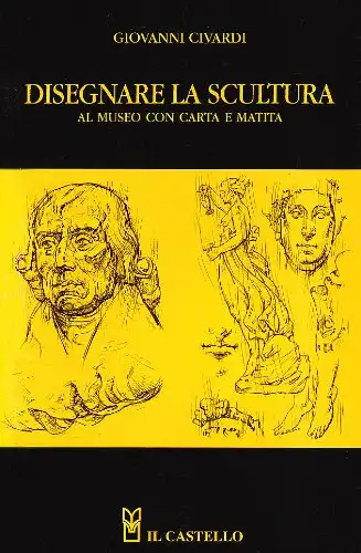 Disegnare la scultura al museo con carta e matita