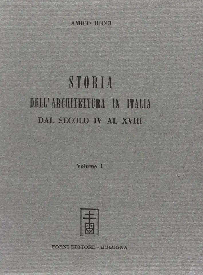 Storia dell'Architettura in Italia. 3 Volumi