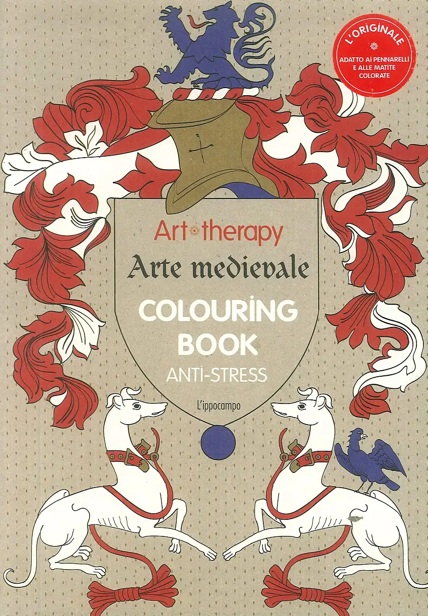 Art therapy. Arte medievale. Colouring book anti-stress