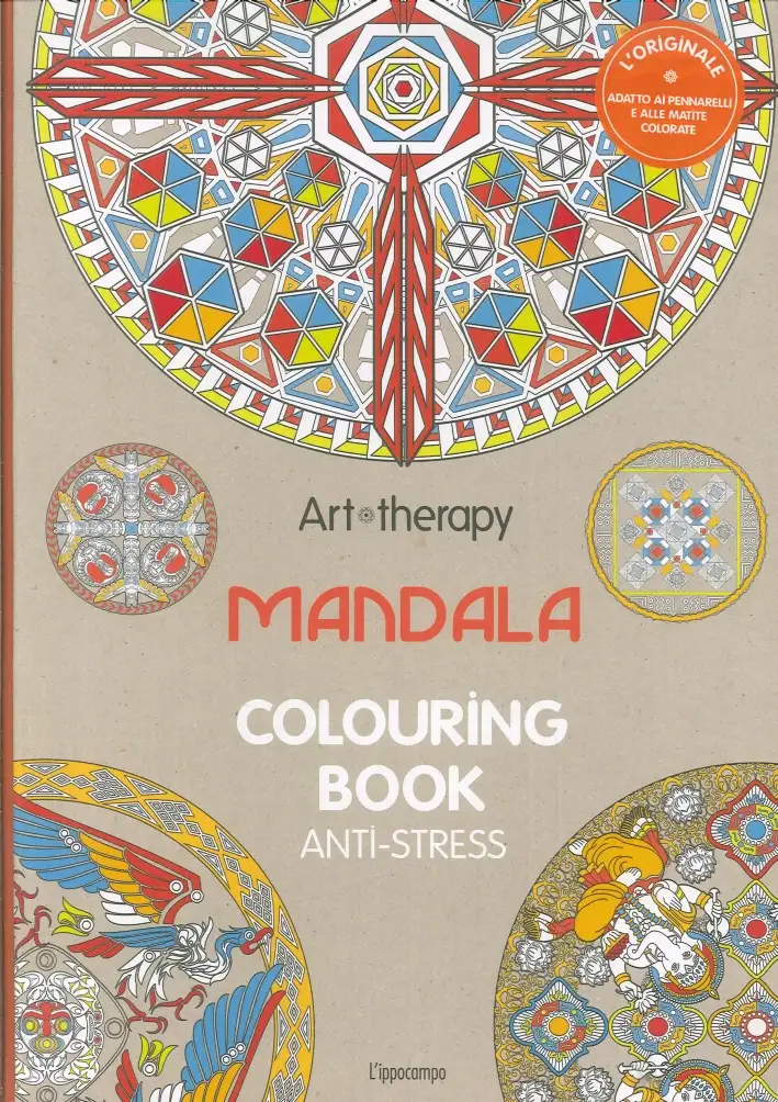 Art therapy. Mandala. Colouring book anti-stress