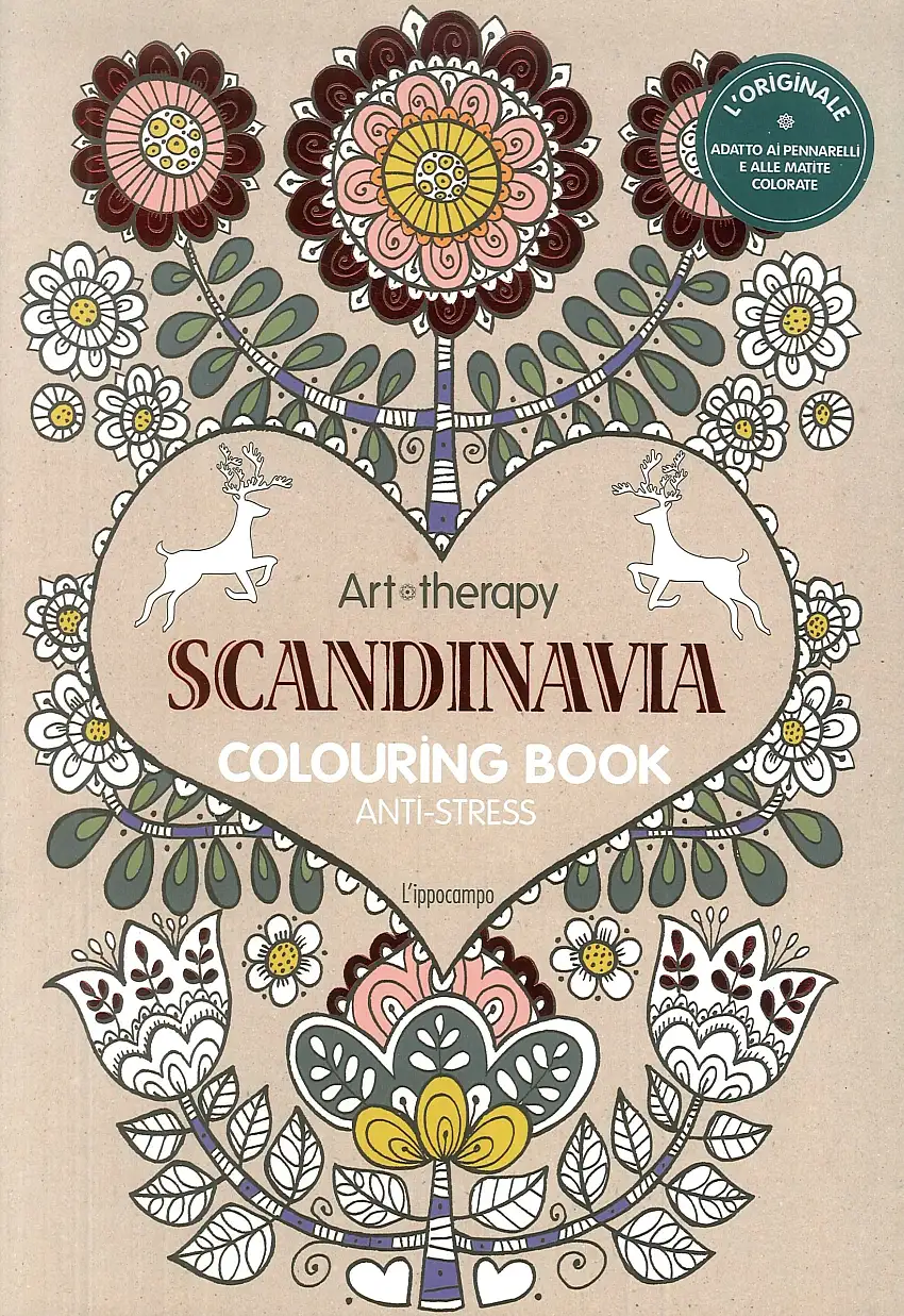 Art therapy. Scandinavia. Colouring book