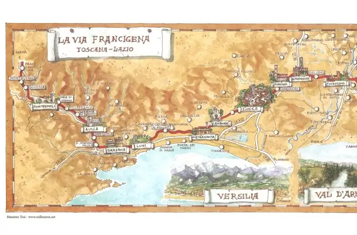 La via Francigena Toscana-Lazio. Ediz. italiana e inglese