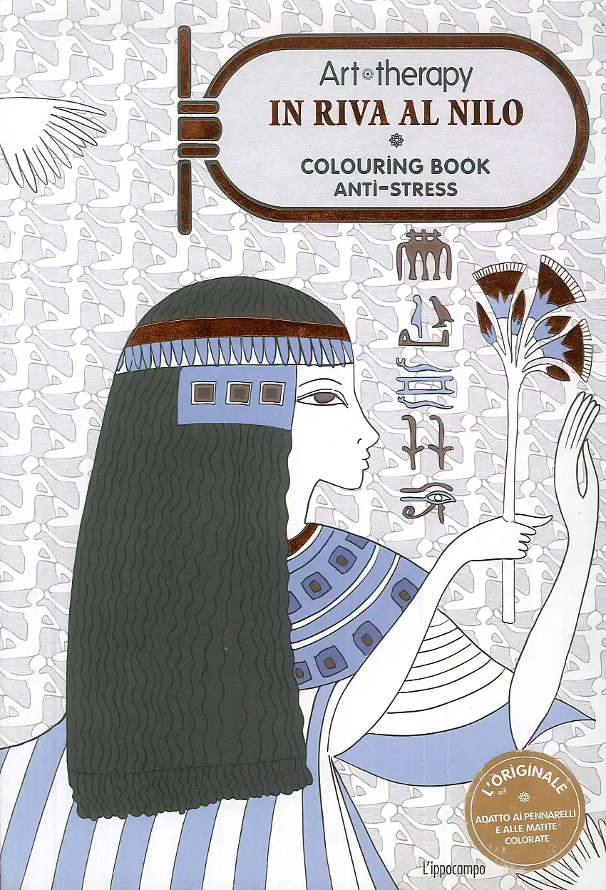 Art therapy. In riva al Nilo. Colouring book anti-stress