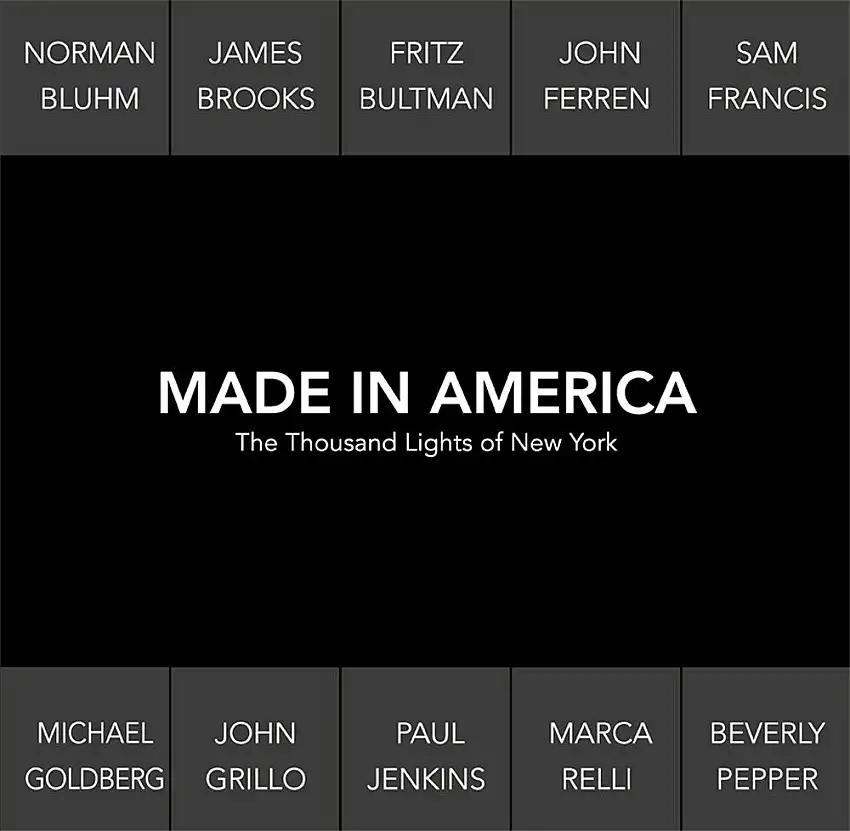 Made in America. The thousand lights of New York.