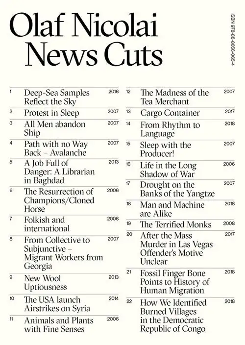 Olaf Nicolai. News cuts