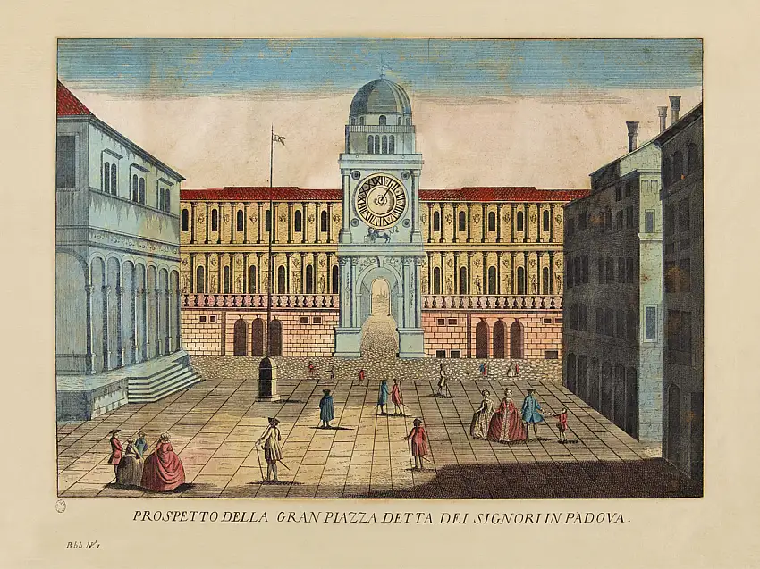 Stampe d'arte. «Prospetto della Gran Piazza dei Signori in Padova»