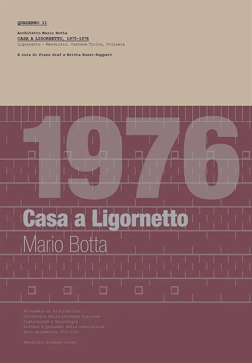 1976 Casa a Ligornetto. Mario Botta