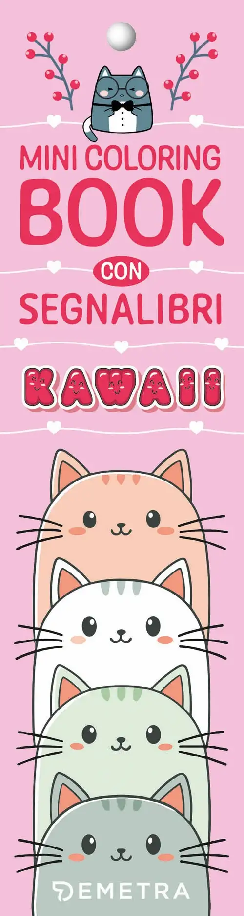 Kawaii. Mini coloring book con segnalibri