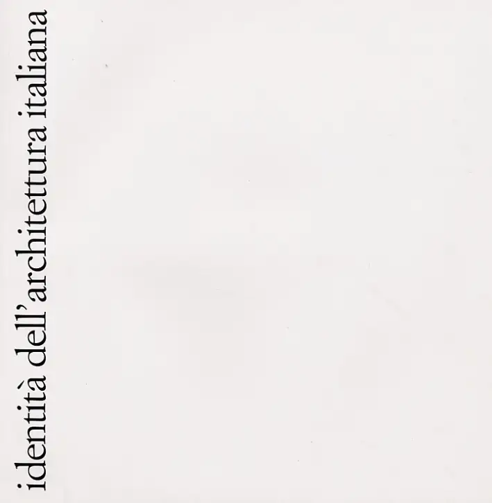 Identità dell'architettura italiana. Vol. 3