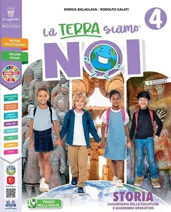 La terra siamo noi! Storia, Geografia. Con Quaderno delle verifiche, Atlante Storico-Geografico, CLIL Is fun history-geography, Educazione civica. Per la 4ª classe elementare. Con e-book. Con espansione online. Vol. 1